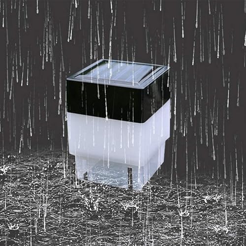 Miniatura 3 de LED solar de 2 pulgadas x 2 pulgadas (2.0 in x 2.0 in) para poste de valla para hierro forjado y aluminio o jardín, luces solares para cerca, luz