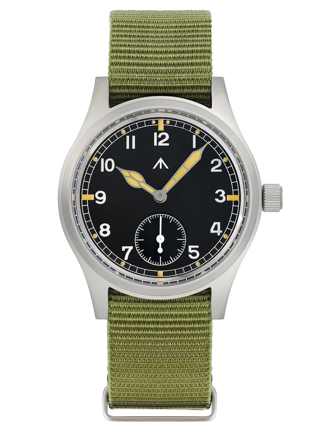 Tactical Frog Militado D12 VD78 - Reloj Militar para Hombre, Cuarzo de Cristal de Zafiro superluminoso, Esfera de 36 mm, Estilo Militar, Resistente al Agua hasta 100 Metros