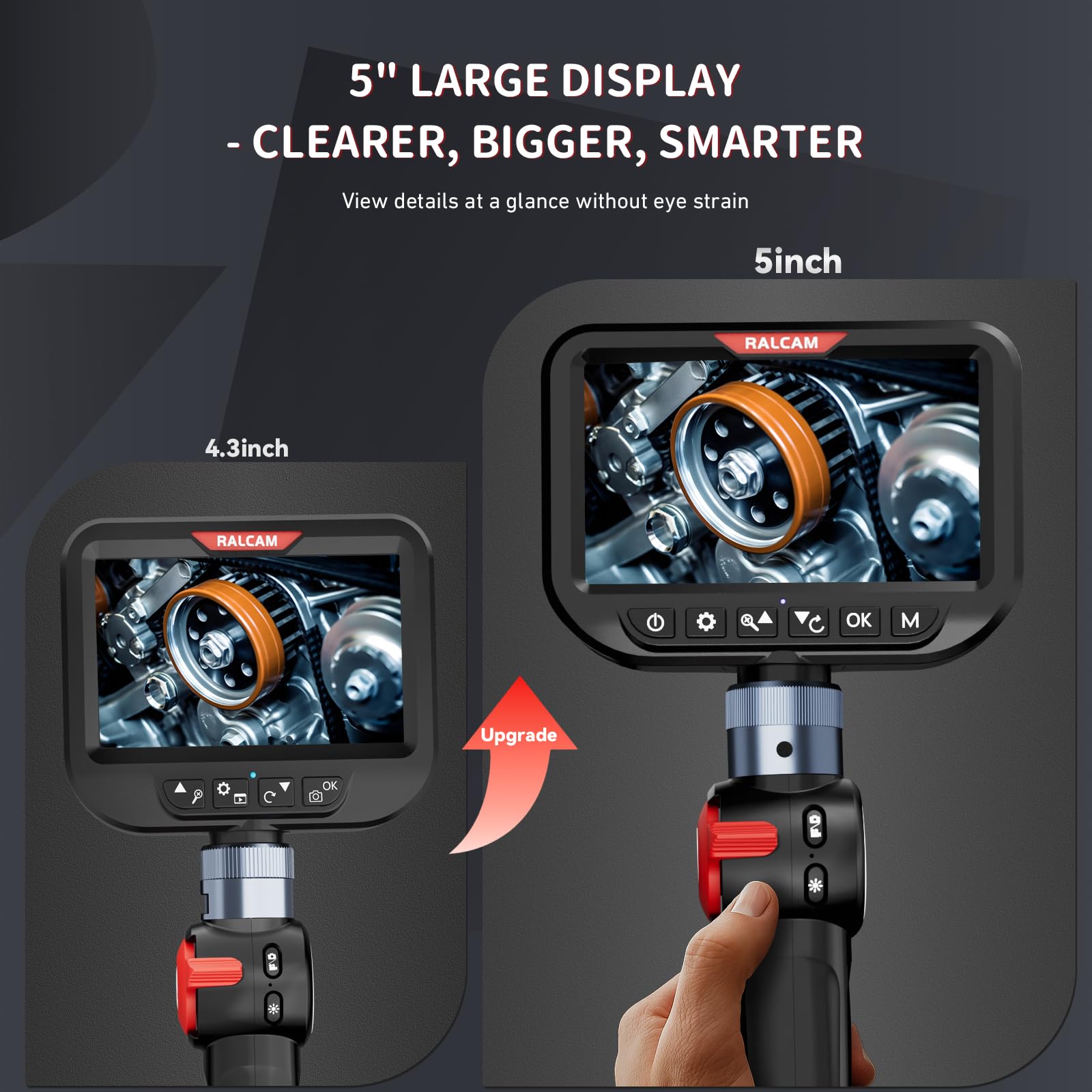 Amazon.co.jp: Ralcam ファイバースコープ 先端可動式 3.0MM超薄型