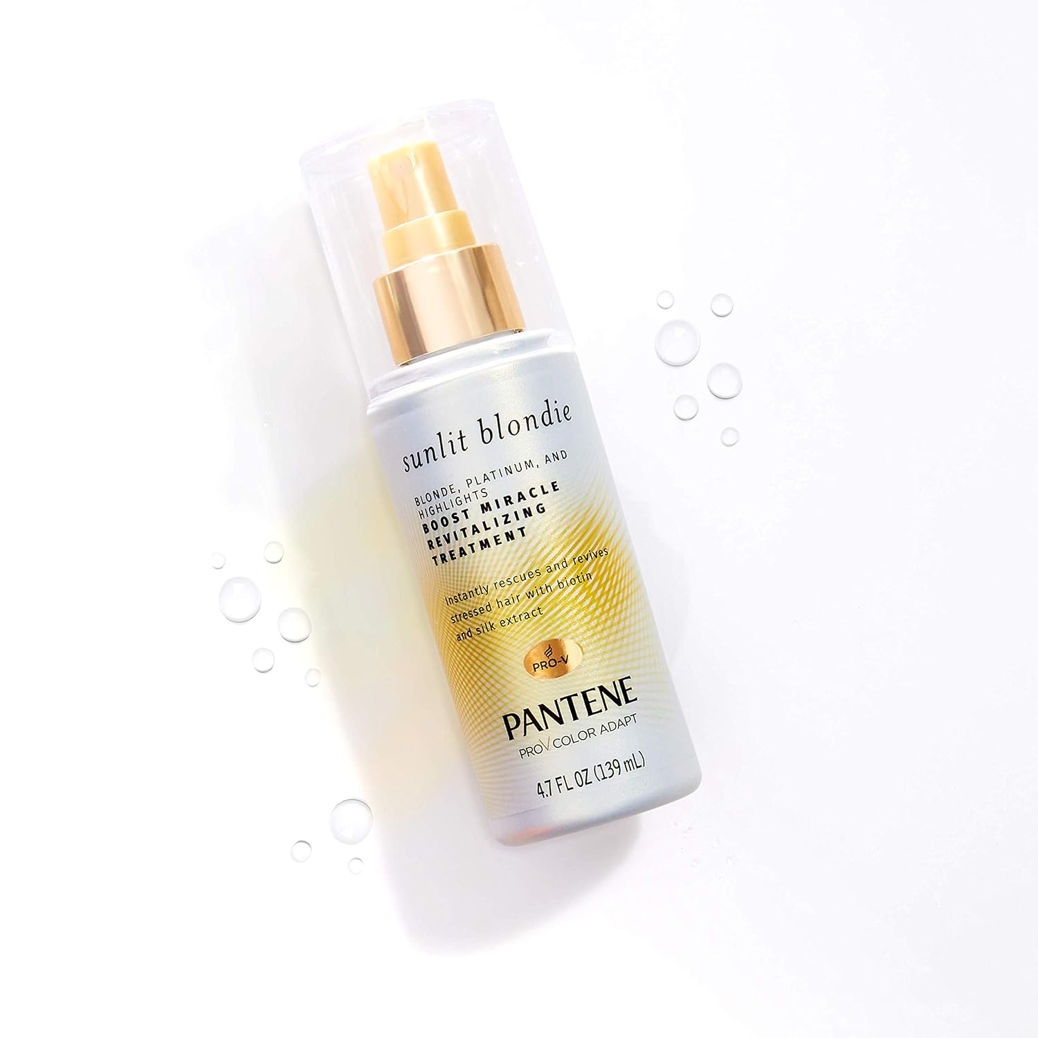 Pantene Pantene Sunlit Blondie Boosting Miracle Revitalizing Leave-in Conditioner Treatment for Blonde Hair 4.7 fl oz, 4.7 Fl Oz