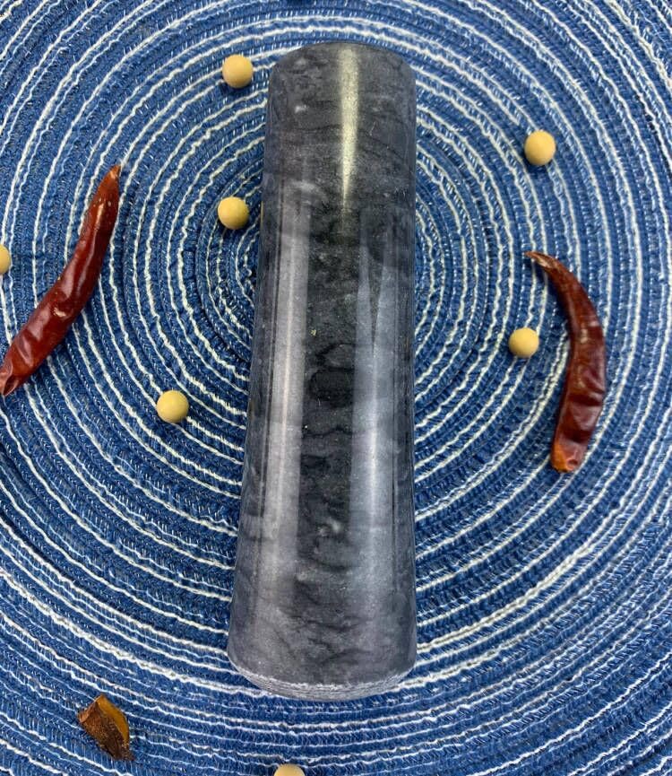 Miniatura 5 de Maja de repuesto de mármol solamente, (solo mortero mortero no incluido), repuesto de granito negro pulido