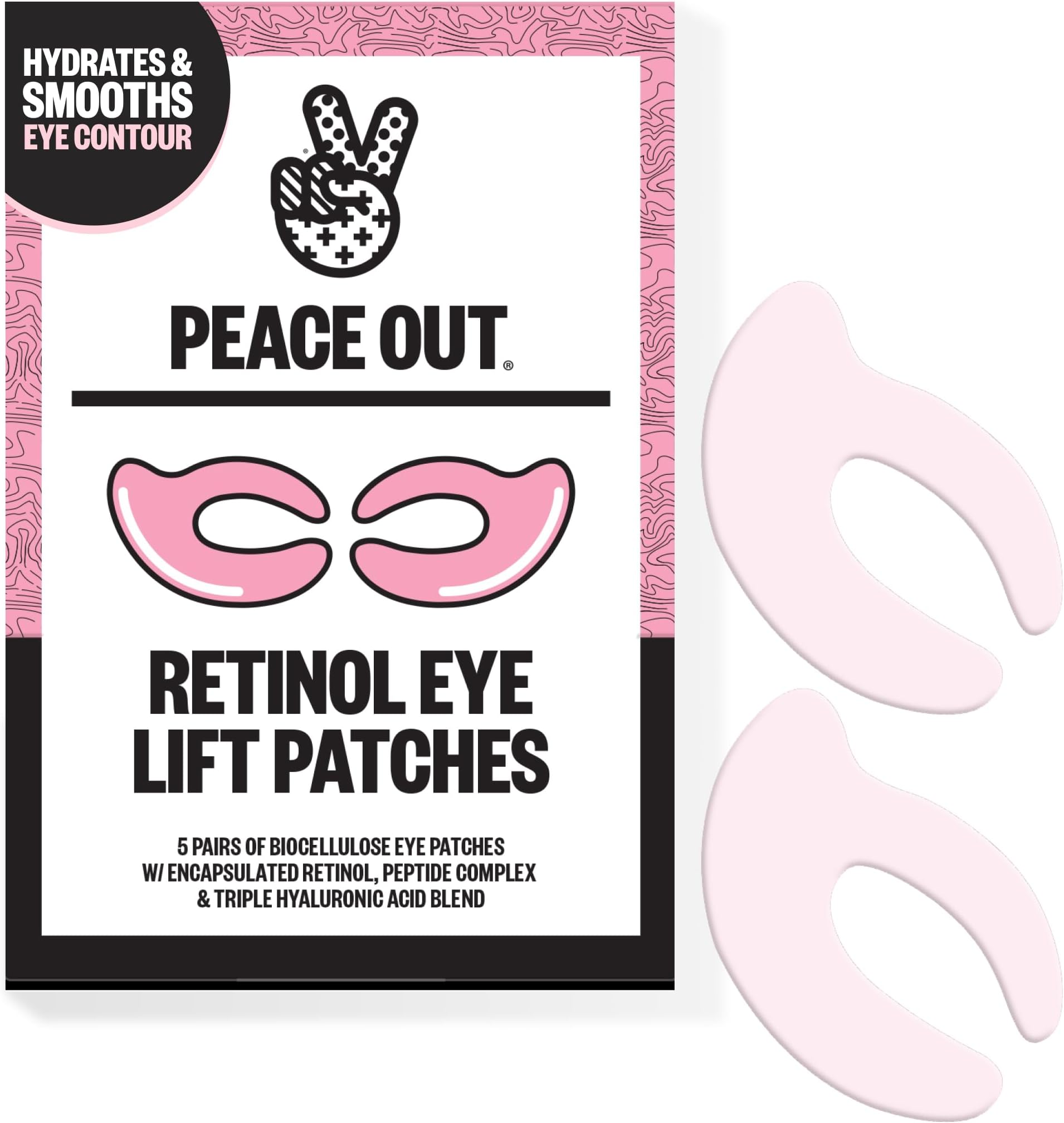 Retinol Eye Lift Patches with Peptides (5 Pairs)