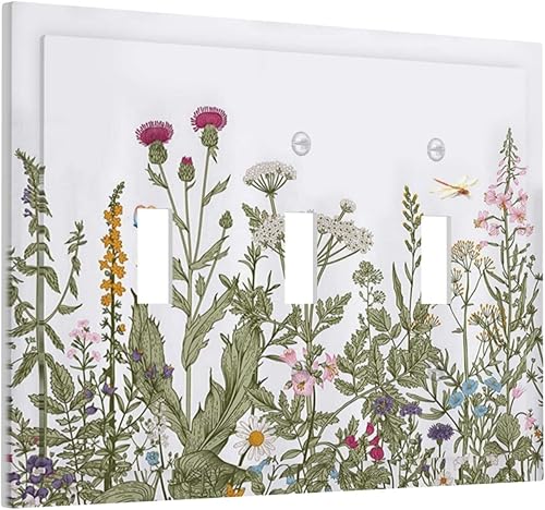 Miniatura 143 de Placa de pared doble basculante de mármol azul, cubierta decorativa de interruptor de luz de 2 cuadras, moderna acuarela degradada, arte de tinta