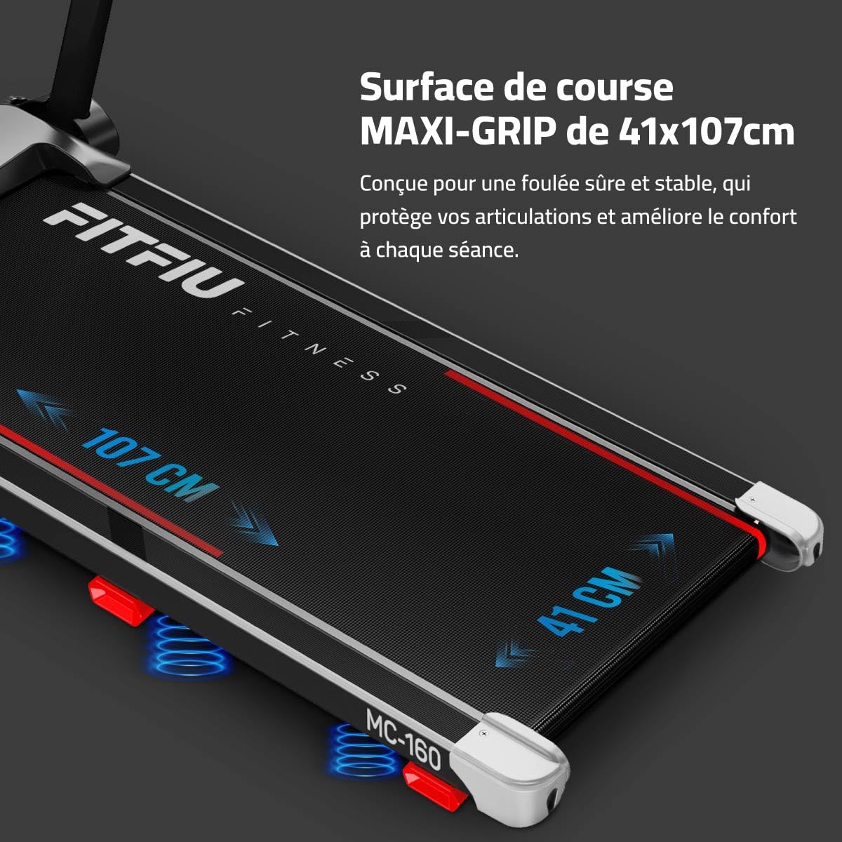 Tapis de Course Pliable avec Inclinaison 9% FITFIU Fitness 4 en 1 Vitesse Réglable 14 km/h avec Affichage LCD Connectivité APP et Fréquence Cardiaque 360º Tablet Holder Walking Pad Compact MC-160