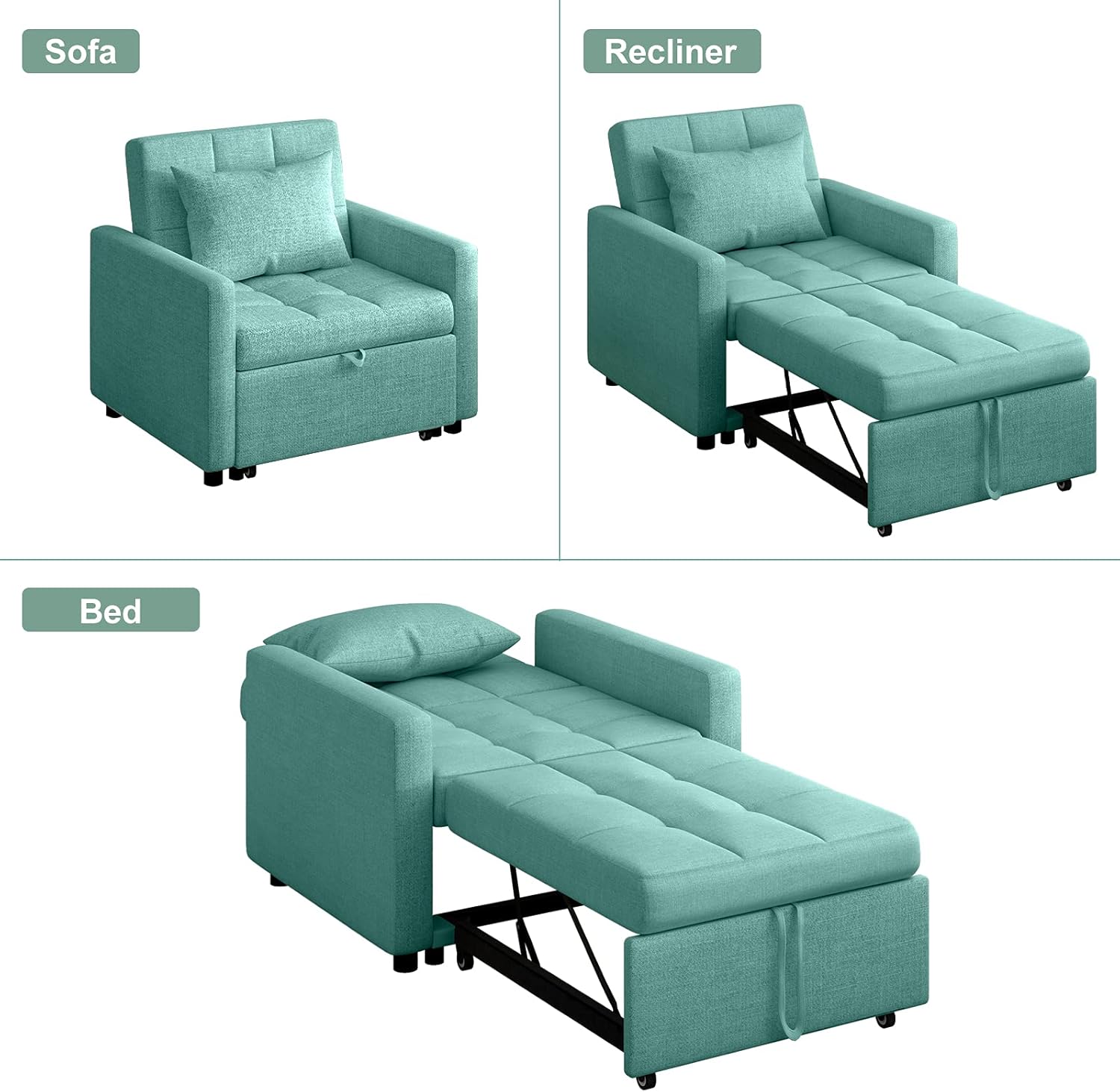 Buy Povison Convertible Sofa Chair Bed 3 In 1 Buy Povison Convertible Sofa Chair Bed 3 In 1
