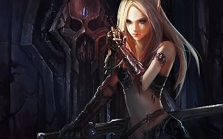 Da Bang World Of Wow Elf Sword Armor Blood 20X30 Inch Poster Print