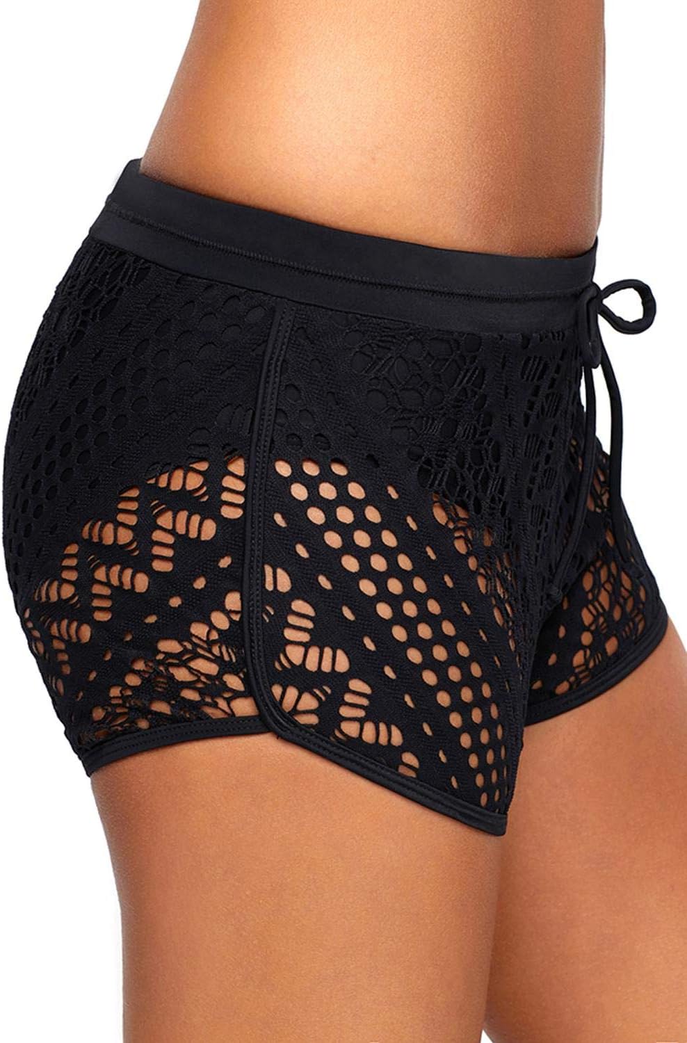 Lopie Women Board Shorts Bikini Bottom Swimsuit Skort Swimdress - Image 2