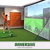 Vista 2 de Aikeec - Pantalla de impacto para simulador de golf: Pantalla de impacto de golf de 7 mm de espesor para entrenamiento en interiores/hogar/garaje