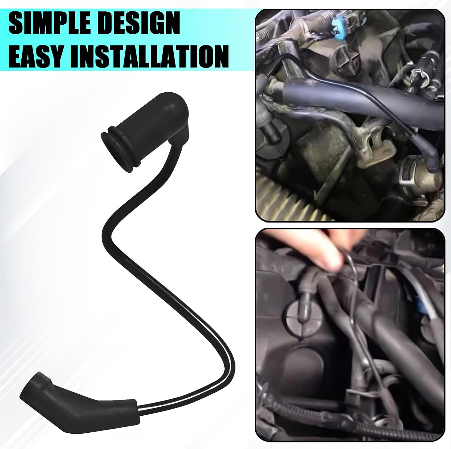 Fuel Pressure Regulator Vacuum Line Automotive PCV Valve Hose Replacement Clean Oil Vacuum Tube Fuel Pressure Tester Throttle Body Gasket Kit for Avalanche Yukon Sierra Rainier Tahoe 17113556