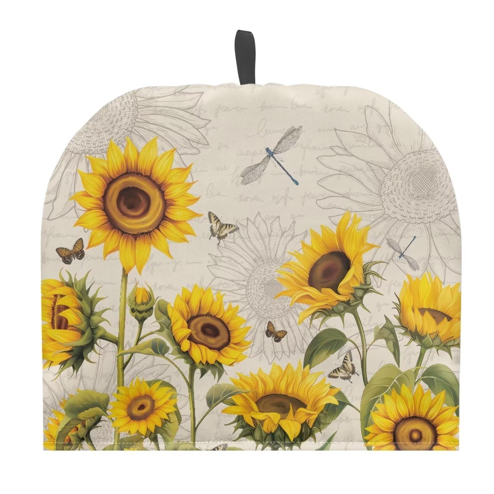 Generic Hudotybom Lovely Sunflower Tea Cozy for Teapot Insulated Large Teapot Cover to Keep Warm Tea Kettle Cover Machine Washable Coffee Pot Cloth Covers Kitchen Home Decorations for Housewife Mom