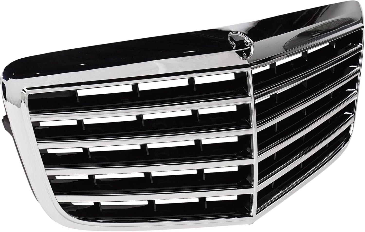 Garage-Pro Grille Assembly for MERCEDES BENZ E-CLASS 07-09 Chrome Shell/Ptd-Black Insert Sedan/Wagon