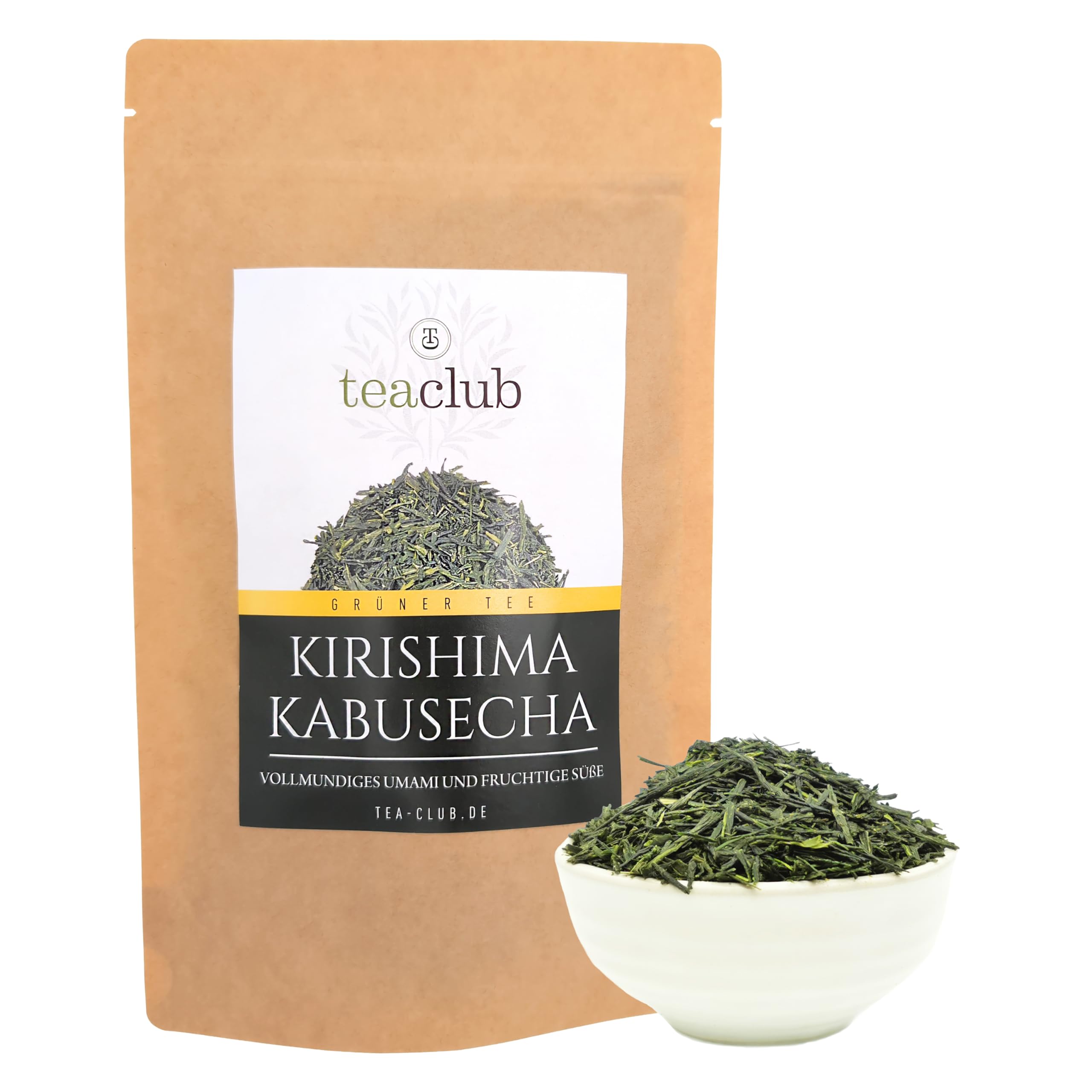Kirishima Kabusecha 100 g, First Flush Kabuse Sencha zielona herbata japońska, zielona herbata luźna TeaClub Green Tea