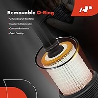 Vista 4 de A-Premium Conjunto de tapa de carcasa de filtro de aceite compatible con Mercedes-Benz C240, C280, C32 AMG, C320, E320, E430, E500, CL500, CLK500