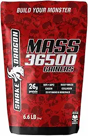 Hipercalorico Refil 3Kg Mass 36500 Gainers Whey Isolado Concentrado (3Kg, Mousse de Morango)