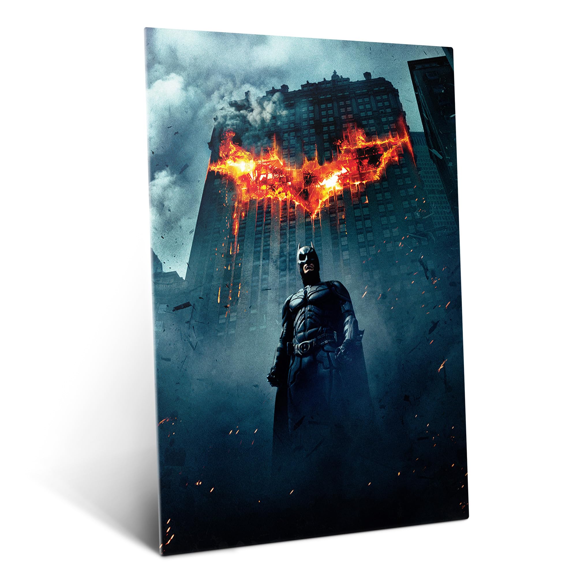 Displate édition Limitée Batman Gotham En Feu - Décor Métal Mural, Occasion Avec éventuelles Micro-rayures