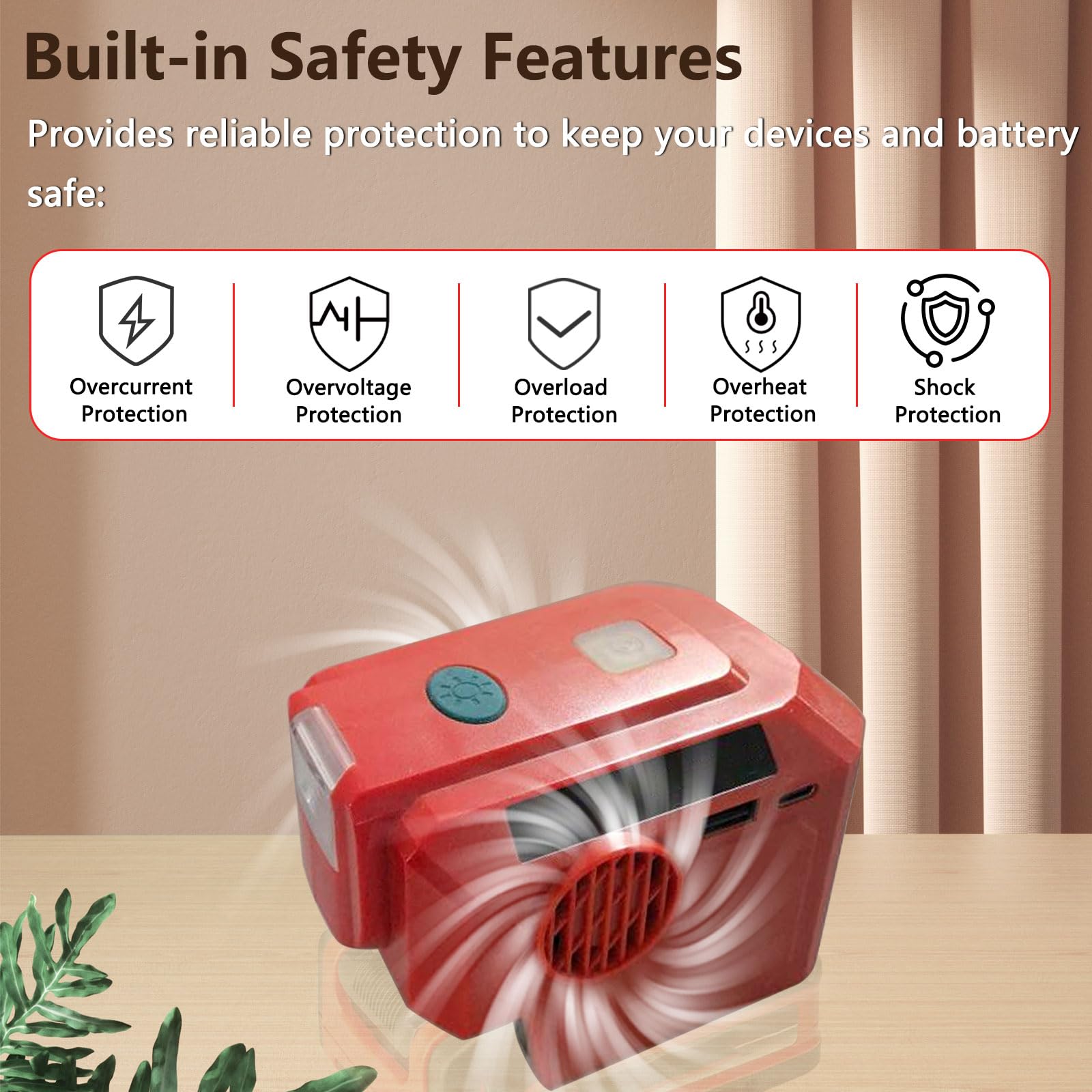 TPDL Onduleur De Batterie 200 W Pour Einhell 18 V, DC 18 V Vers AC 220 V, Convertisseur De Tension, Adaptateur Pure Sine Wave Avec USB Type-C, Lampe LED 200 Lm