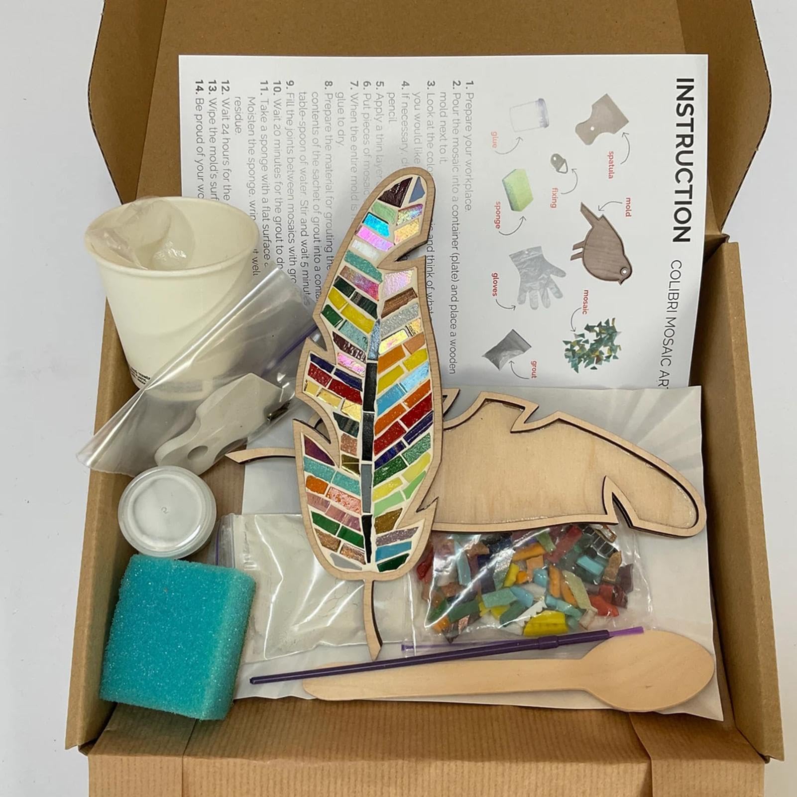WEFINEST Kit Mosaici Adesivi Per Bambini, 3 Pzi Arte Mosaico Adesivi Fiori Farfalle Gufi, Creativo Mosaici In Gommapiuma, Mosaico Pittura Disegno Kit Per Educativo Per Pittura Fai Da Te