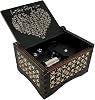 Mini Music Box 18 Note Hand Crank Engraved Wood Music Box for Dear Wife Girlfriend Valentine Xmas Wedding Anniversary Present Can't Help Falling in Love-Wind up