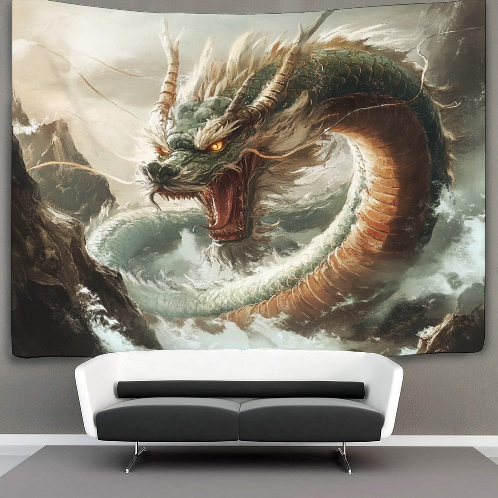 kaiyun Dragon Oriental Tapestry Animal Wall Hanging Bedroom Home Decor 100cmx150cm