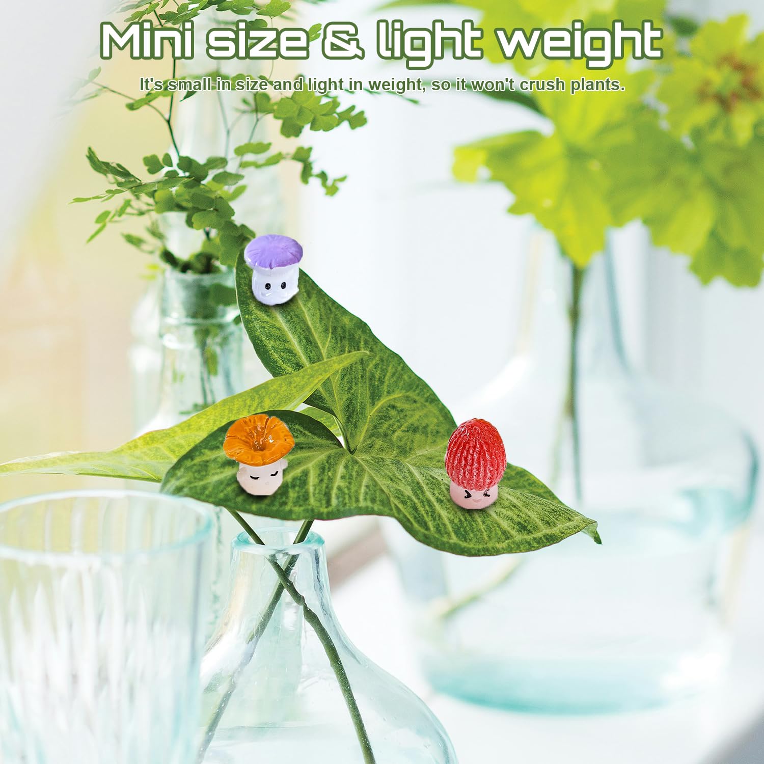 Plant Magnets Mushroom for Potted Plants, 6 PCS Cute Magnetic Mushroom Plant Accessories for Plant Lovers Gifts, Indoor Office House Potted Plants Funny Unique Decorations