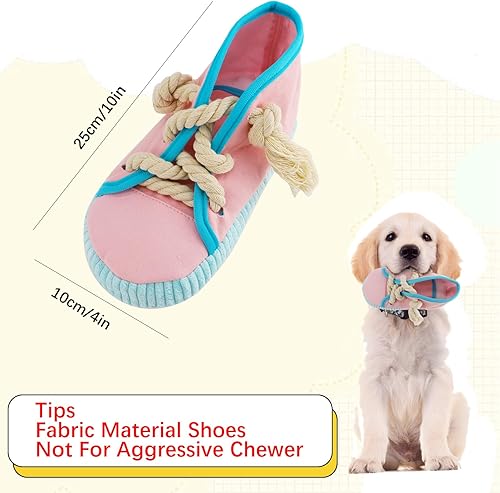 Miniatura 6 de vocheer Juguete masticable para perros, juguetes para perros para mantenerlos ocupados, zapatos de dentición duraderos, juguete interactivo
