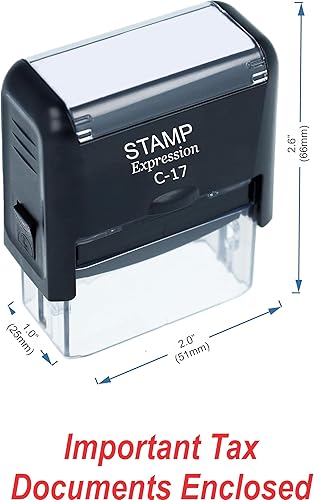 Miniatura 2 de StampExpression - Sello de goma autoentintado para documentos fiscales importantes para oficina cerrada - Tinta roja (A-5987)