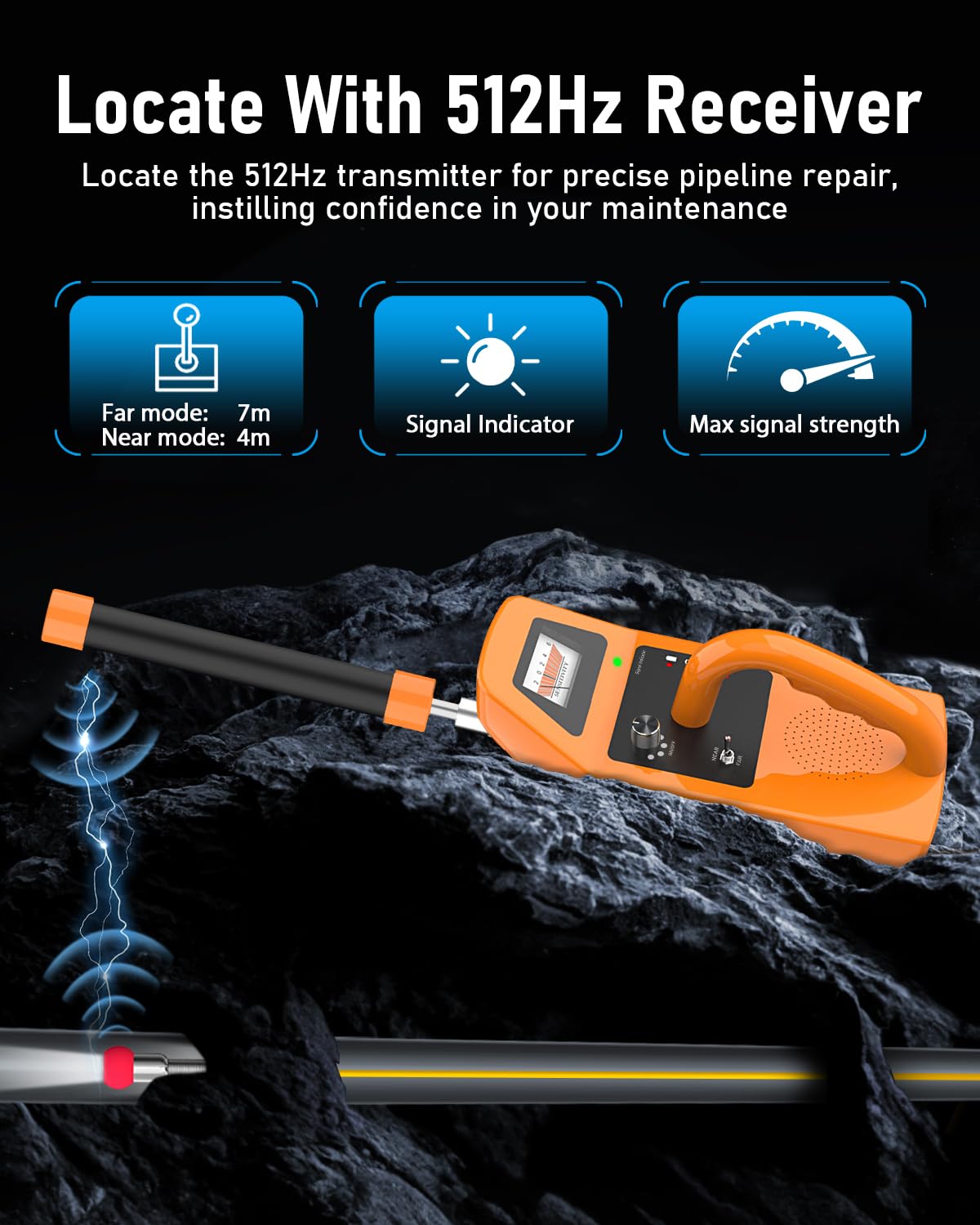 Telecamera Ispezione Tubazioni Anysun - Con Localizzatore 512Hz, Monitor LCD 7", Per Drenaggi E Condotti - Foto 9