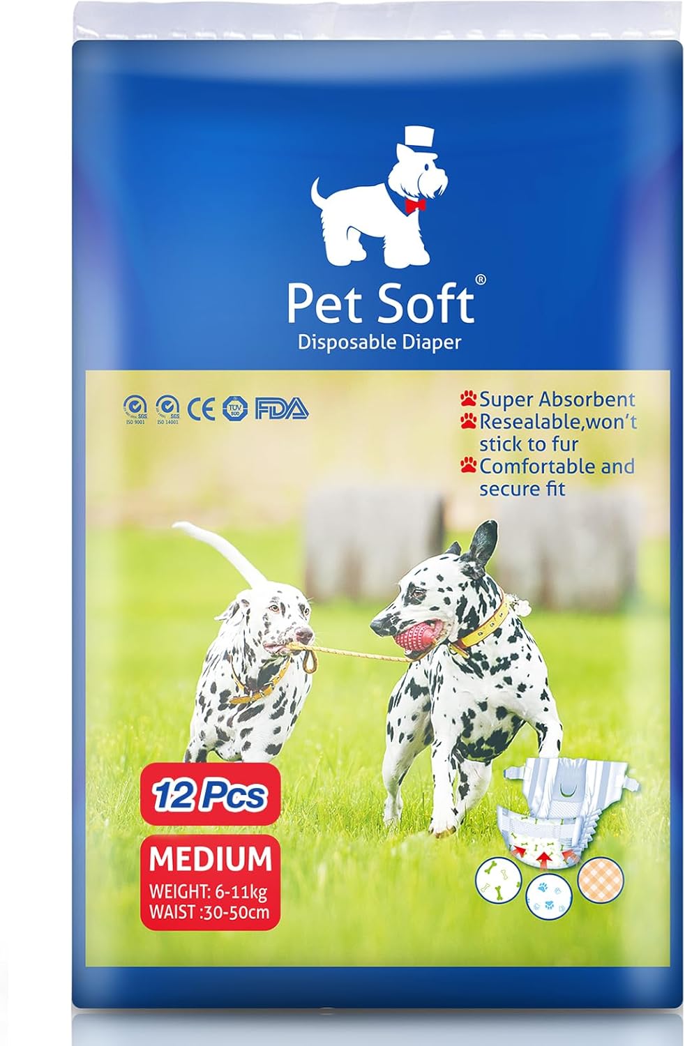 Pet Soft Doggie Diapers Disposable Dog Diapers for