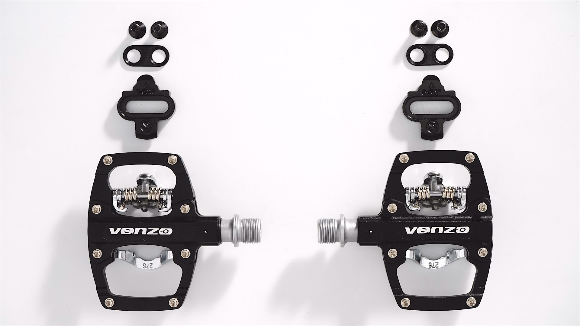 best dual pedals Venzo Multi-Use Compatible with Shimano SPD Mountain Bike Bicycle Sealed Clipless - Platform Multi-Purpose - Great for Touring, Road, Trekking Bikes Pedal Height: 2.3 Mo spindle Zubehör:Zentrumstast + Entfroster 45 Eric Johnson Gear
