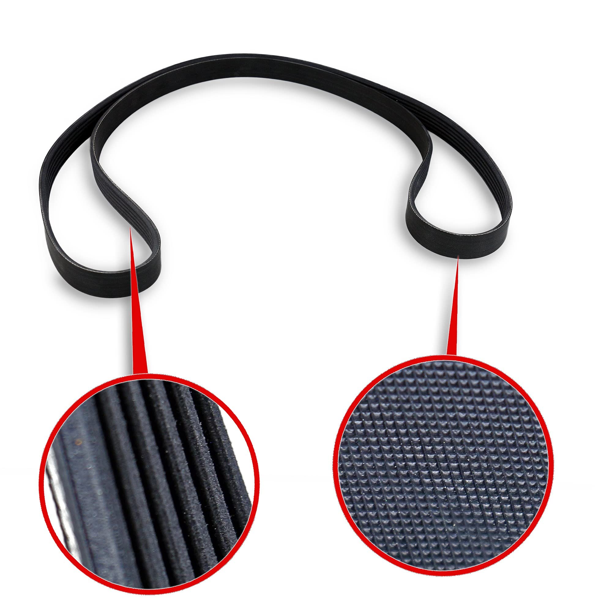 Image secondaire de Kit de Courroie Trapézoïdale ContiTech 6PK1698K1 pour Tondeuse à Gazon