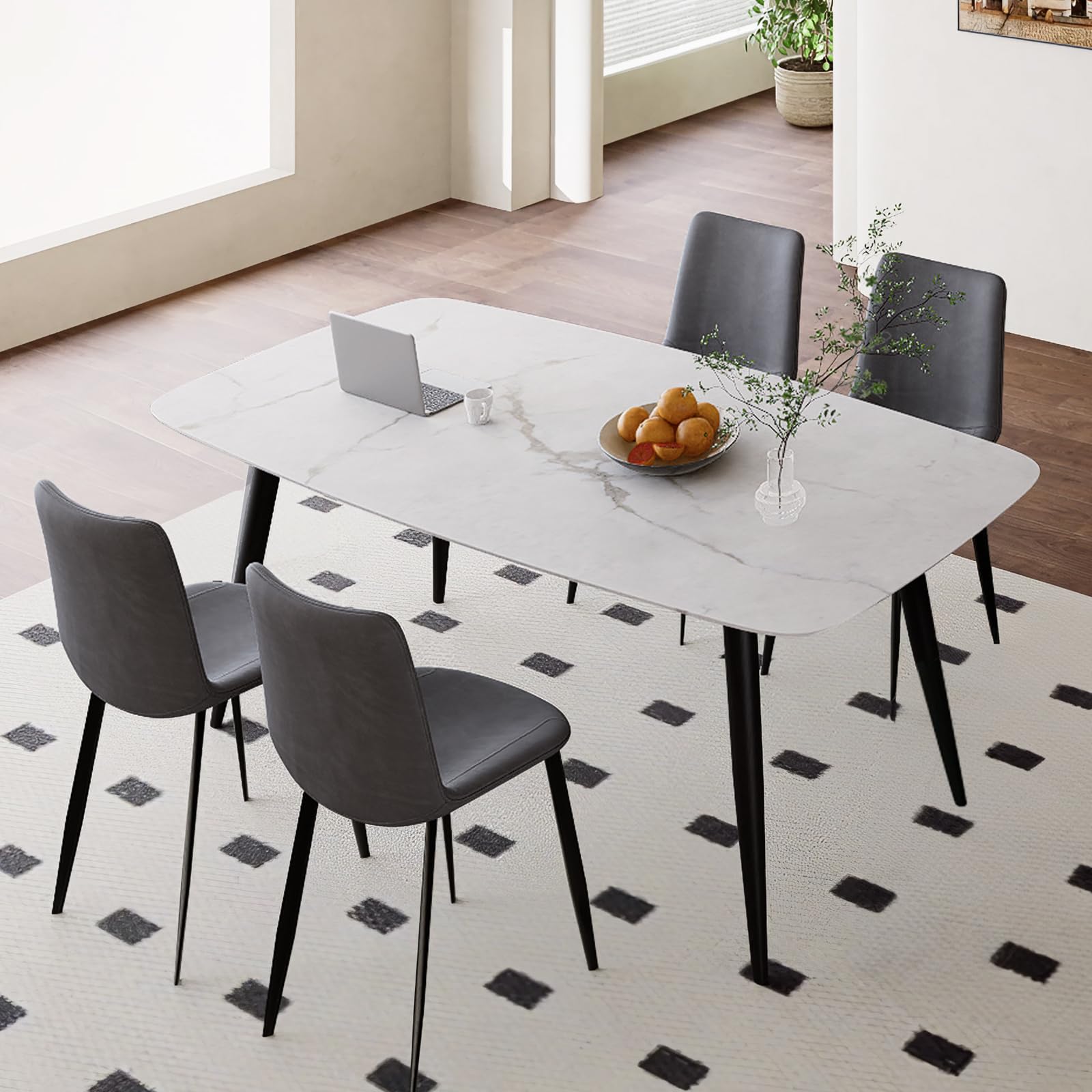 Amazon｜MUTUKI ダイニングセット セラミック 北欧 おしゃれ 食卓