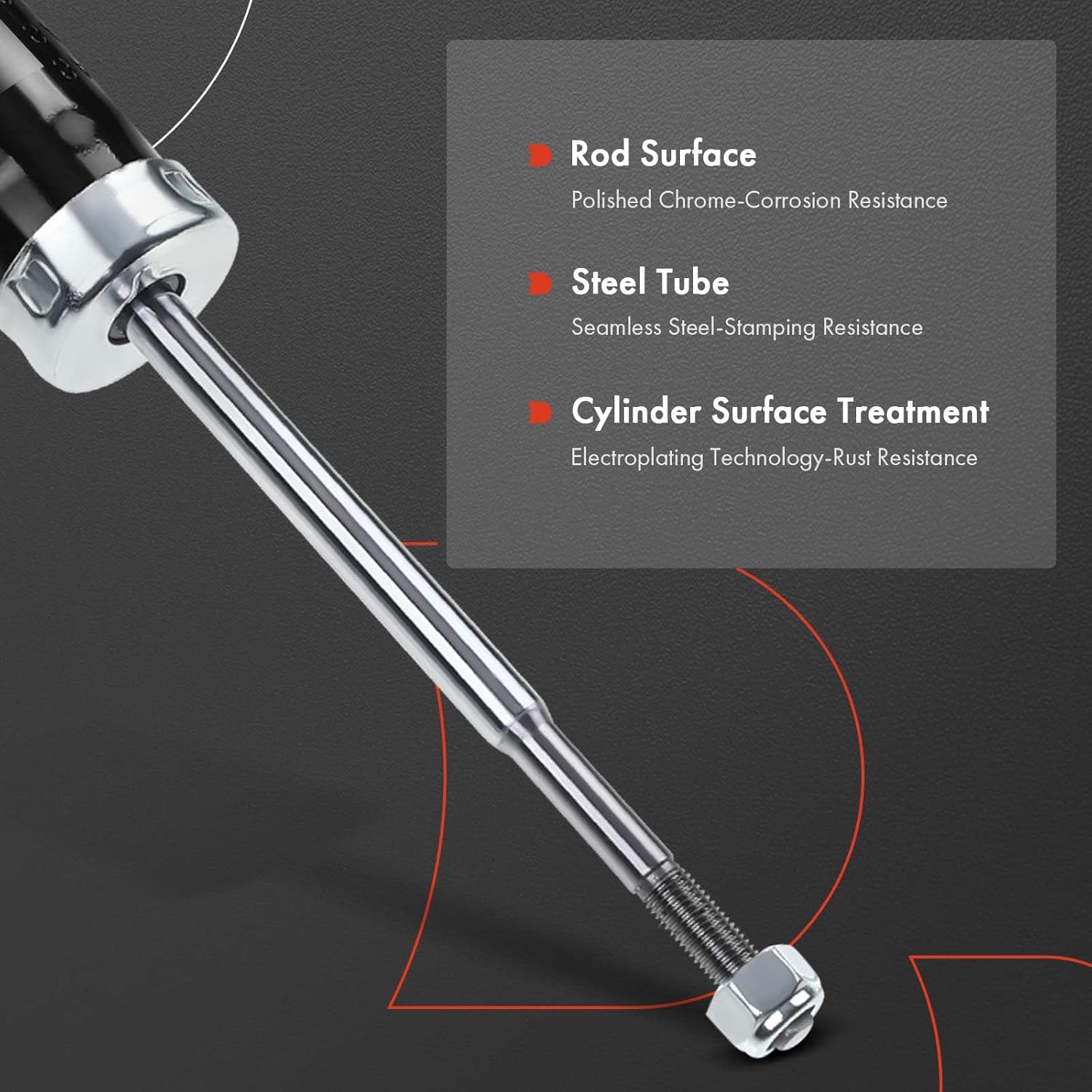 A-Premium Front Pair (2) Shock Struts Absorber Compatible with Honda Civic CRX 1988-1991 & Acura Integra 1990-1993, Driver and Passenger Side