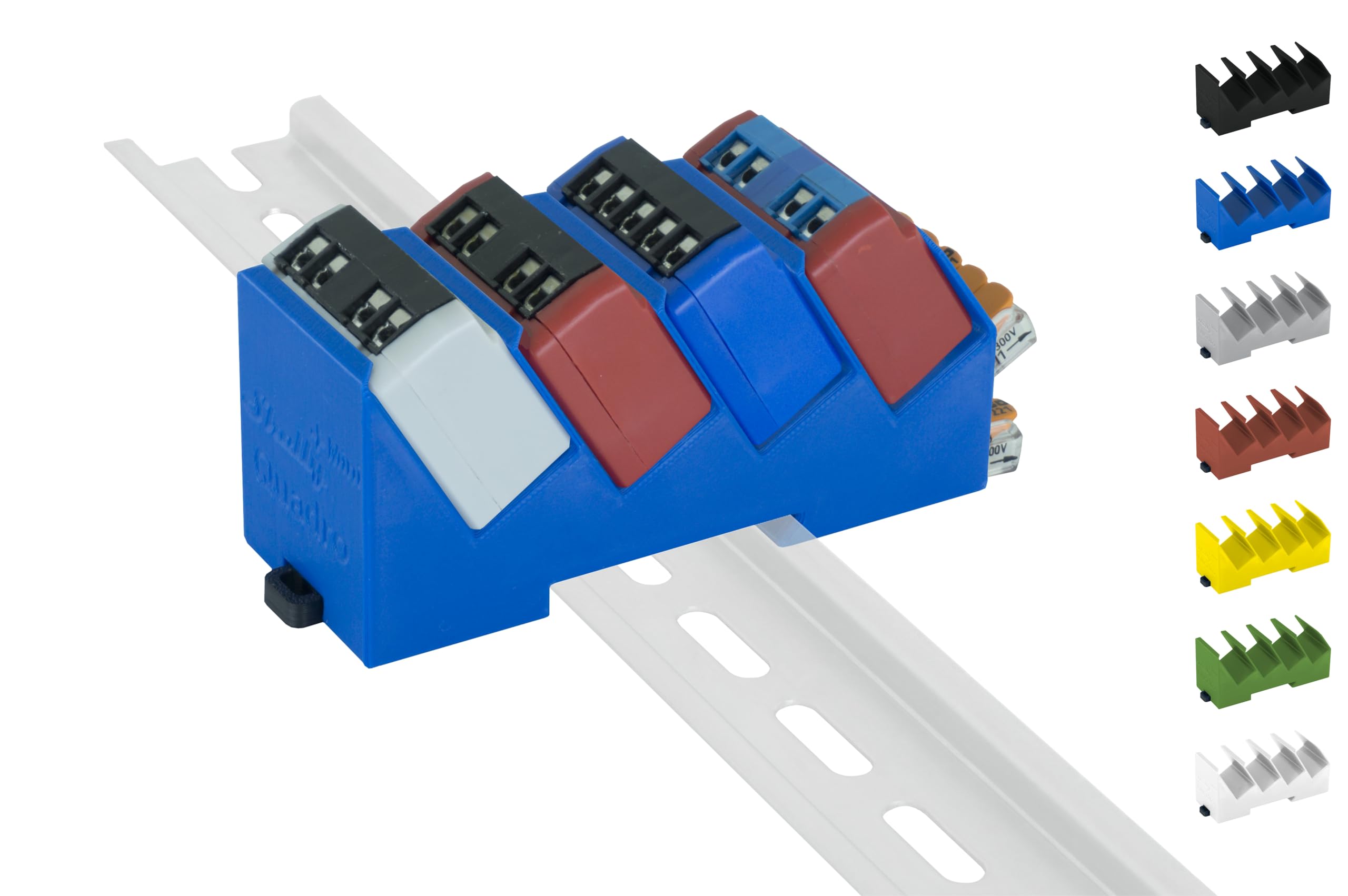 Supporto CCS plastico ad una posizione per guida DIN idoneo per prese CCS EasyCrimp schermate e non schermate Supporto CCS plastico ad una posizione per guida DIN idoneo per prese CCS EasyCrimp schermate e non schermate