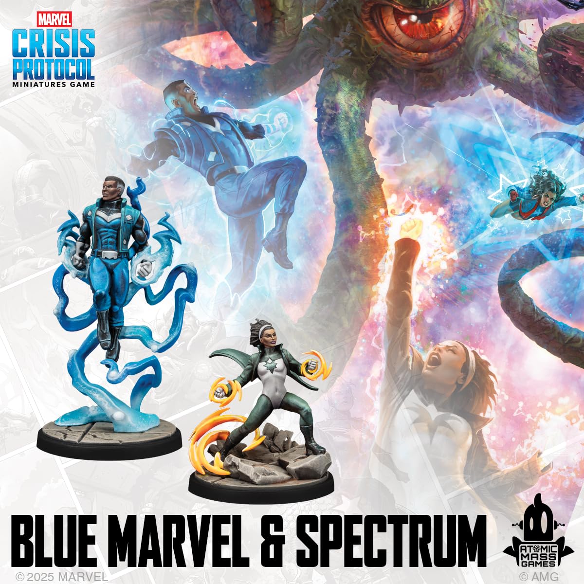 Amazon.com: Asmodee Marvel: Crisis Protocol Blue Marvel & Spectrum