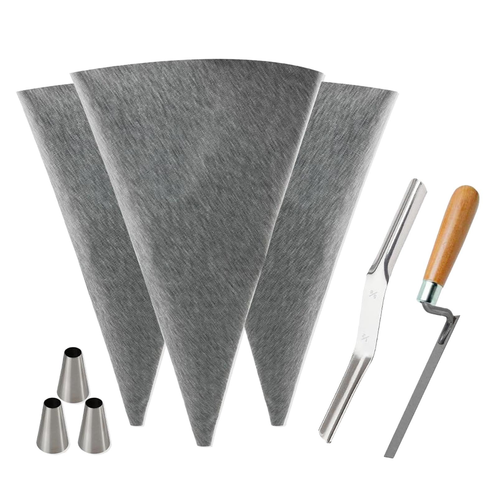 Sac à Joints pour Carrelage et Maçonnerie En Matériau pour Application Facile de Mortier Adapté Aux Travaux de Rénovation, Gris