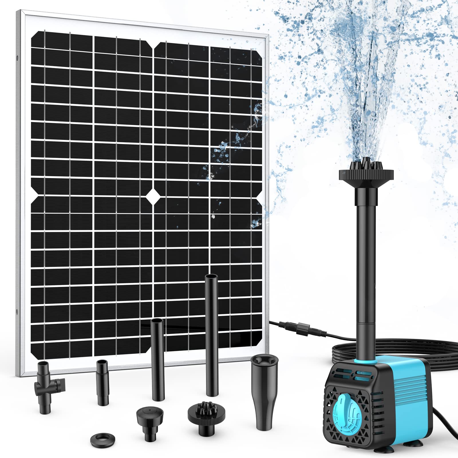 Buy Sun Energise 20W Solar Water Pump Fountain Outdoor, 320GPH