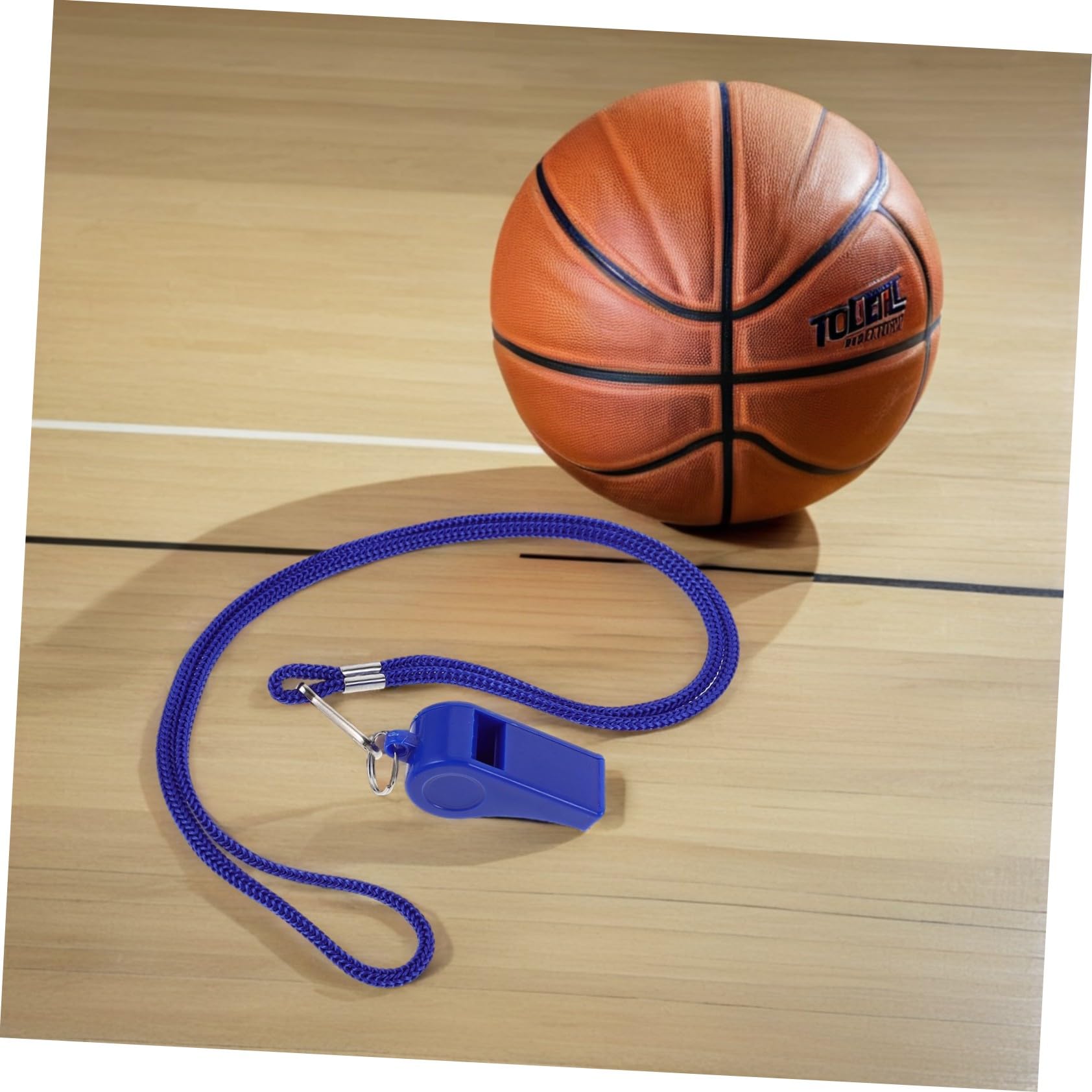 Alipis 36 Piezas Silbatos de Emergencia con Cordón Azul Sonido Fuerte y Nítido Silbato para Actividades al Aire para Senderismo Camping Fútbol y Baloncesto