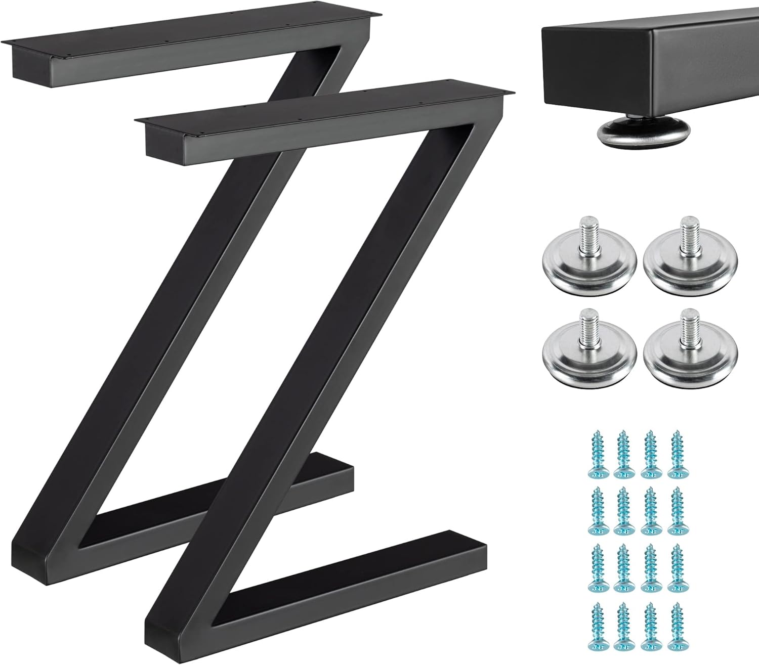 Metal Table Legs 28 Inch, Heavy Duty Desk Leg, Square Table