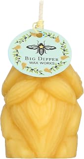 BIG DIPPER WAX WORKS Beeswax Gnome Jolly Candle, 1 EA