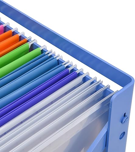 Miniatura 7 de 15 carpetas colgantes de polipropileno tamaño carta, carpetas colgantes transparentes con pestañas, carpetas de archivos para archivadores, archivos