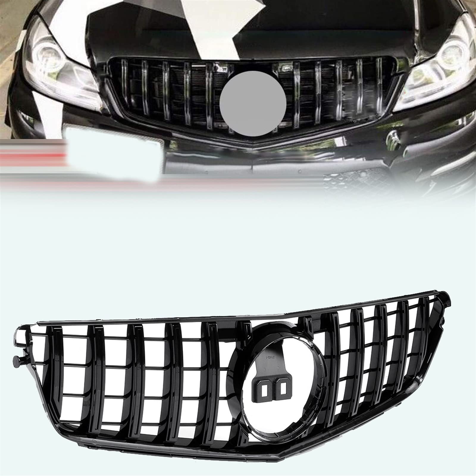 Calandre W204 de qualité supérieure style GTR pour pare-chocs avant Mercedes Classe C