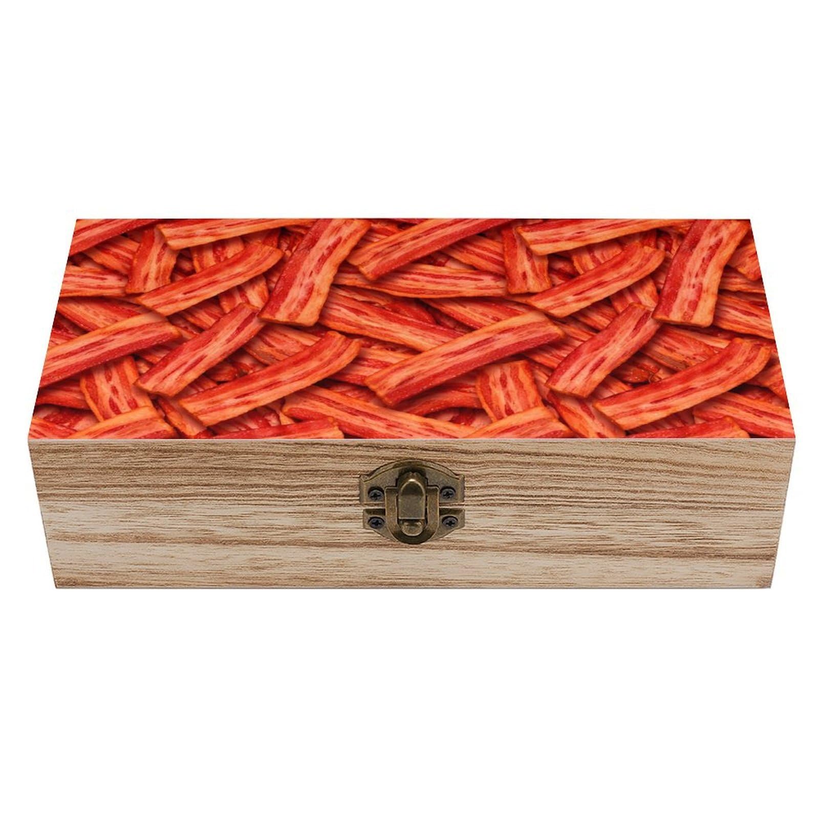 HLBSDM Bacon Wooden Storage Box