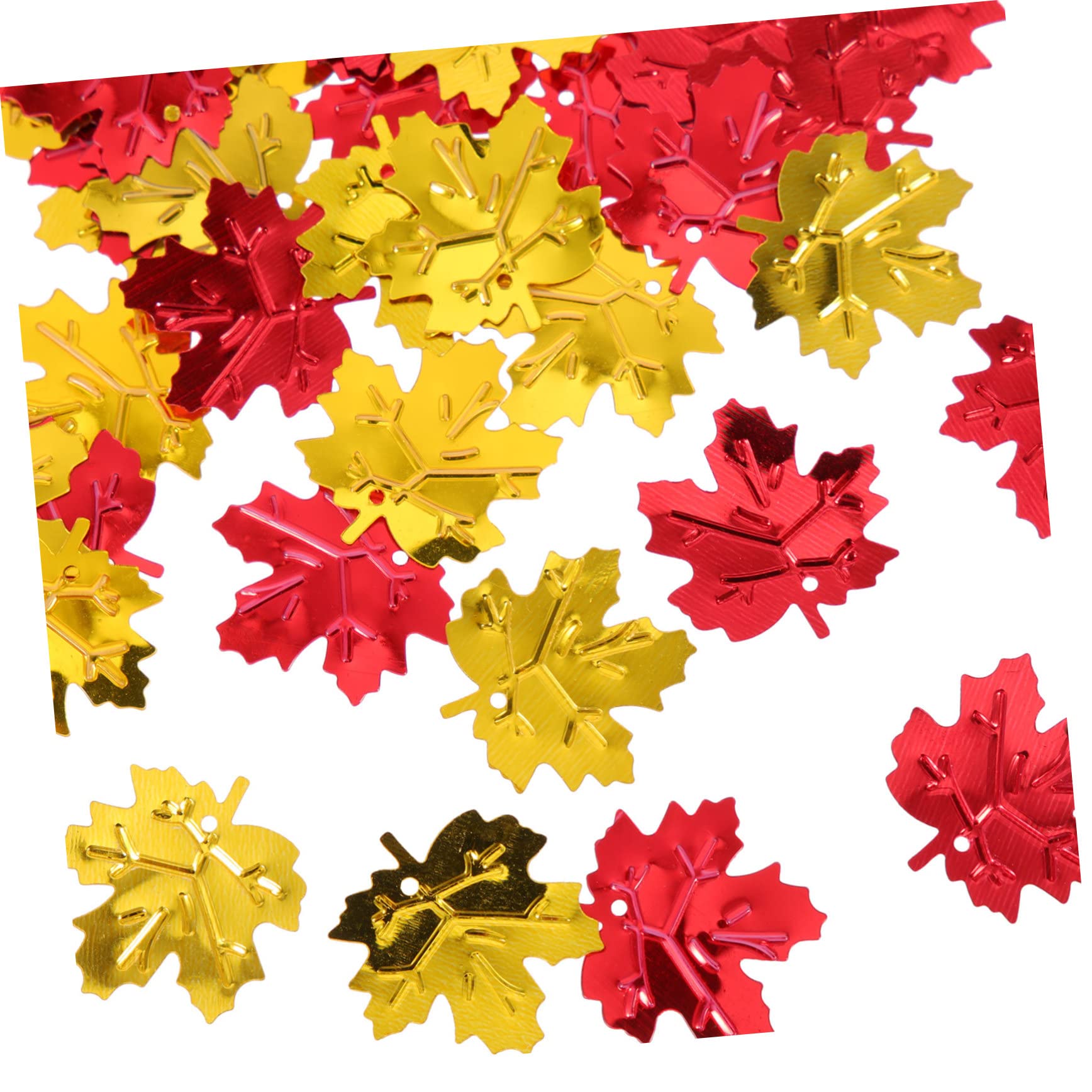 PRETYZOOM 40 Packungen Konfetti aus Ahornblättern Konfetti für Partydekoration Ahornblatt-Pailletten wandverkleidung wand polsterung Party-Glitzer- Multifunktionales Plastik