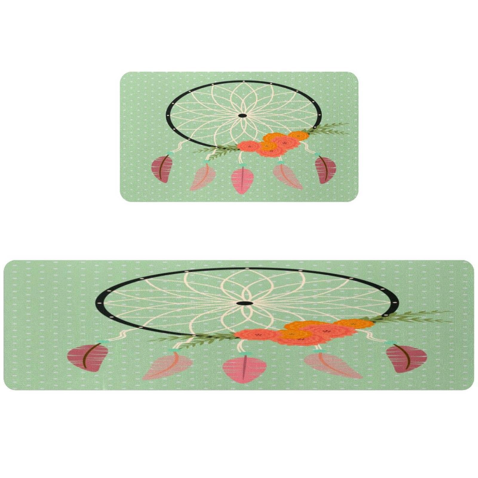 Tapis de cuisine antidérapant attrape-rêves pour sécuriser et protéger les sols humides