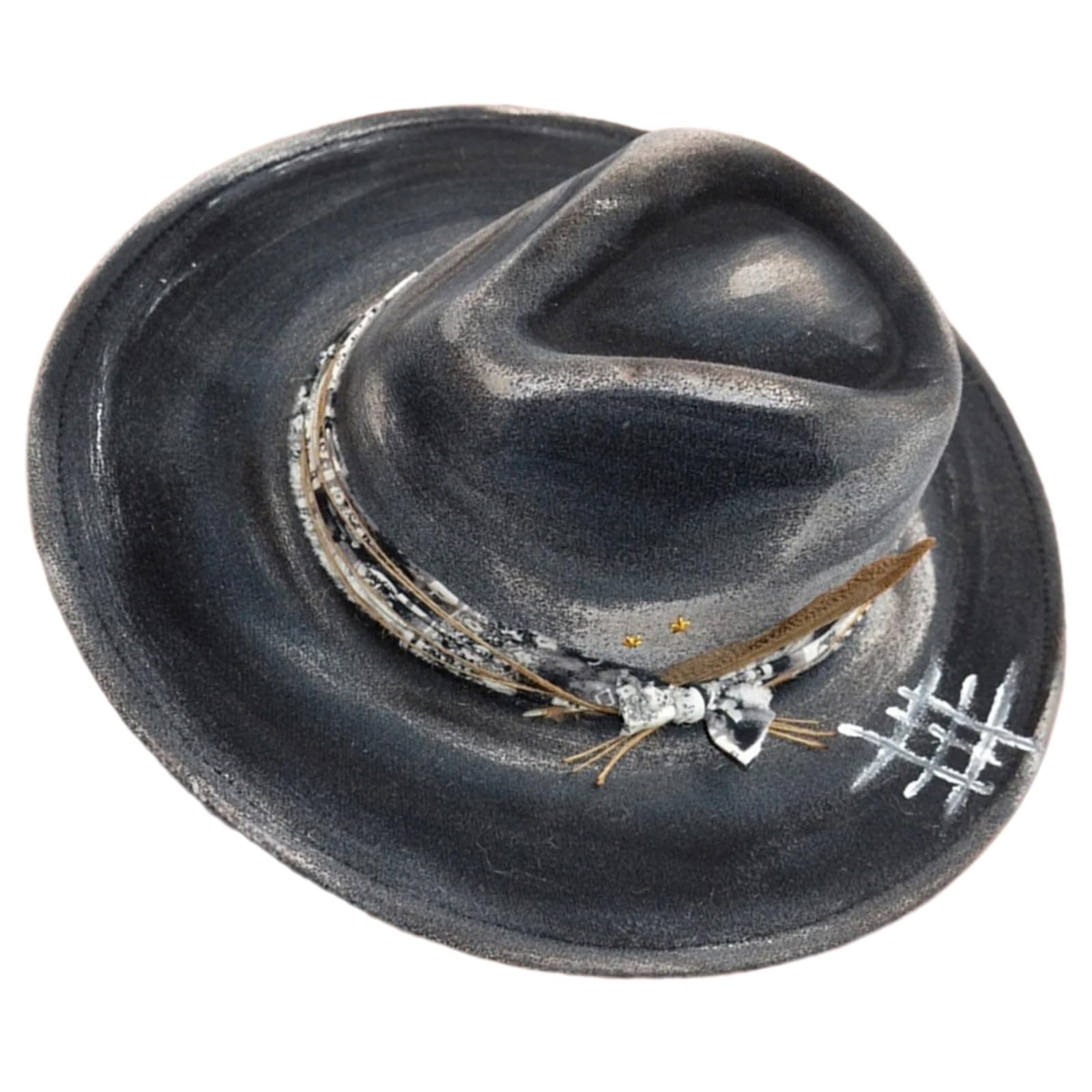 Vintage Styles Hat with Belt Buckles Personality Youth Trendy Hat Casual Outdoor for Wedding Party