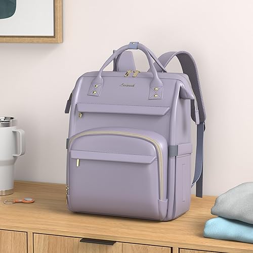 Miniatura 184 de LOVEVOOK Mochila para laptop para mujer, mochila para mujer a la moda, Negro, 15.6 pulgadas