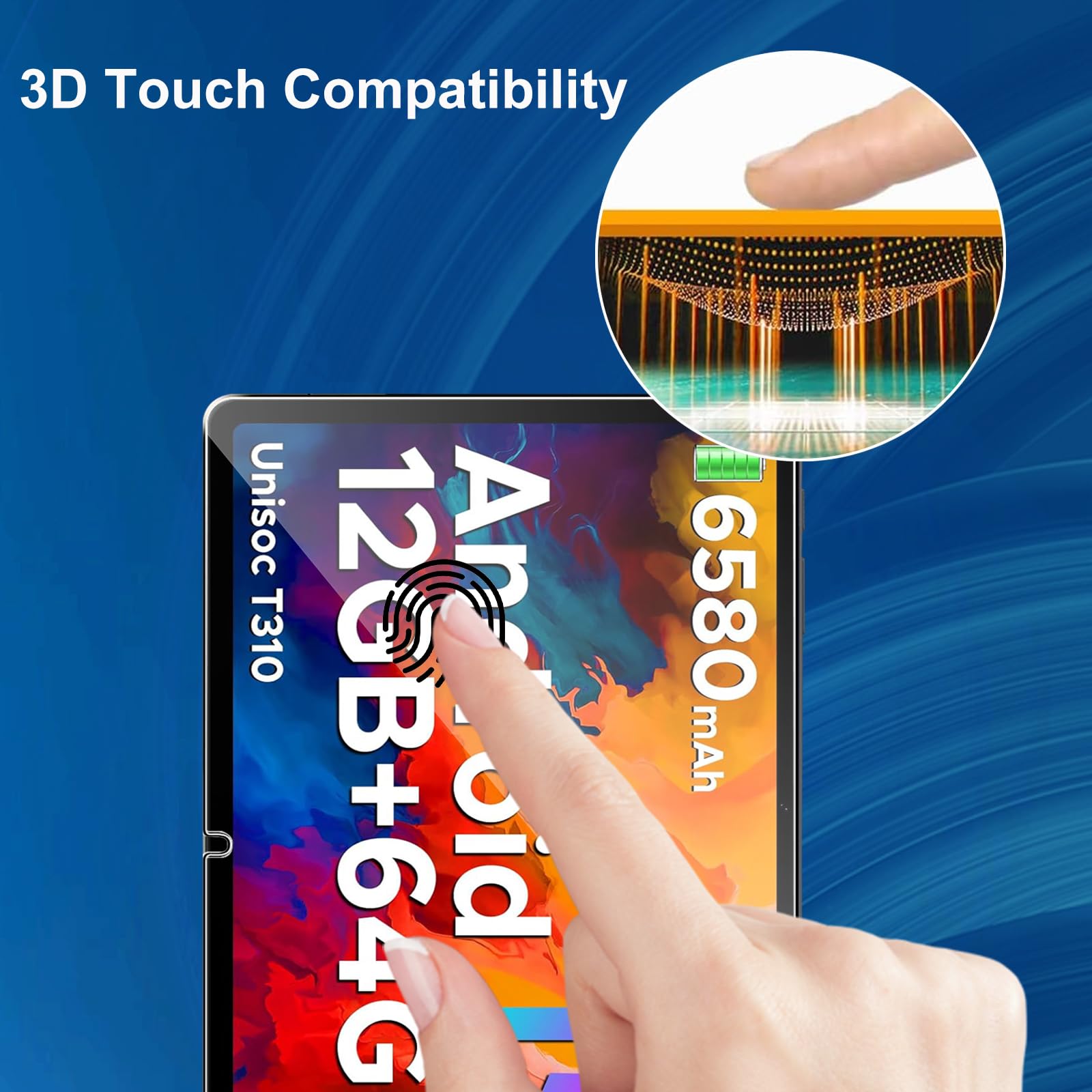 2er Pack Displayschutzfolie Für Doogee Tab A9/A9 Pro 10 Zoll - 9H Gehärtetes Glas, Anti-Kratzer & Fingerabdruck