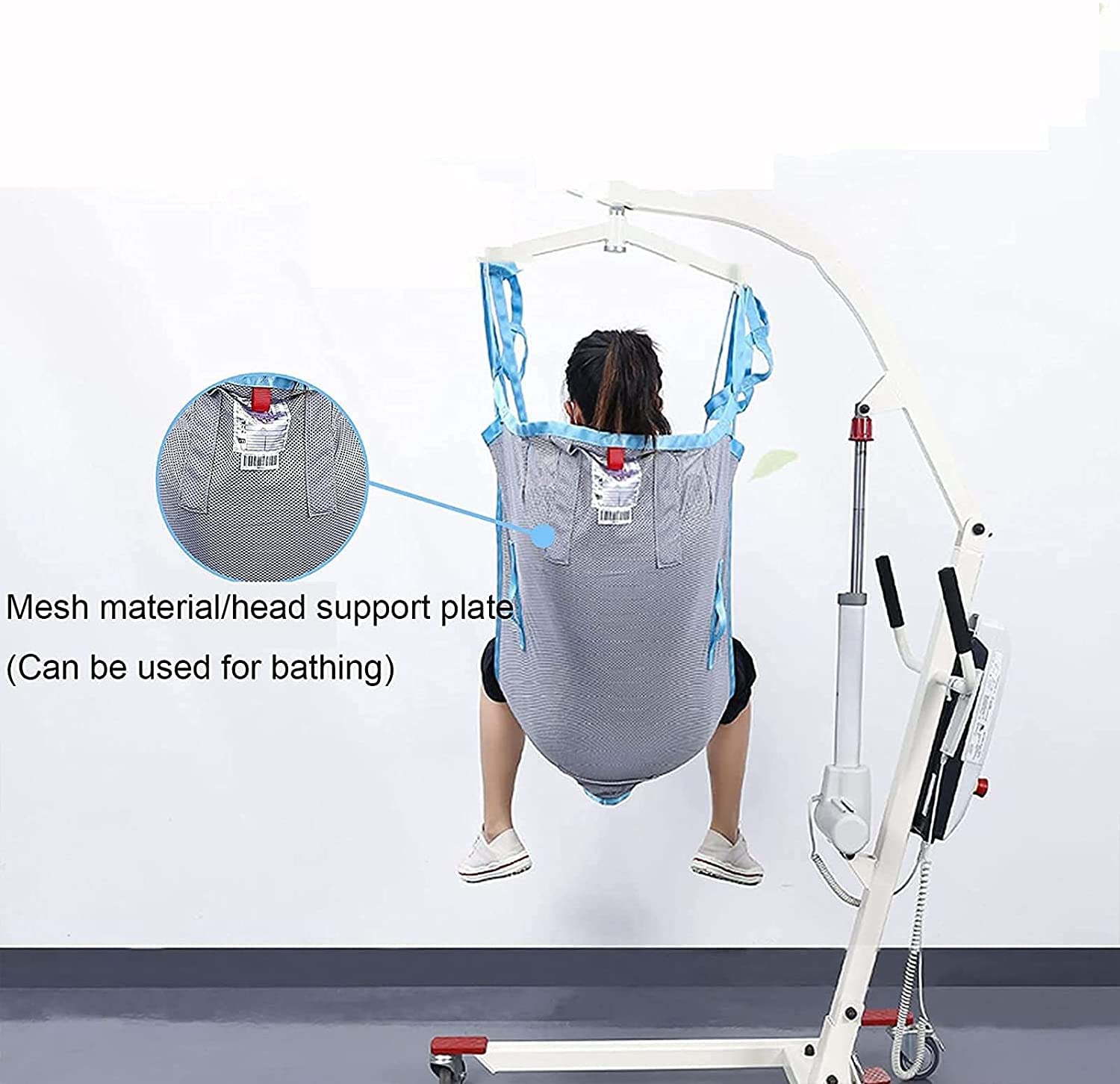 Arnés Elevación Paciente Cuerpo Completo, Grúa De Paciente, Eslinga De Elevación con para Paciente Y Minusválido, para Posicionamiento Y Elevación De La Cama, Enfermería（No incluye grua） ( Size : S )