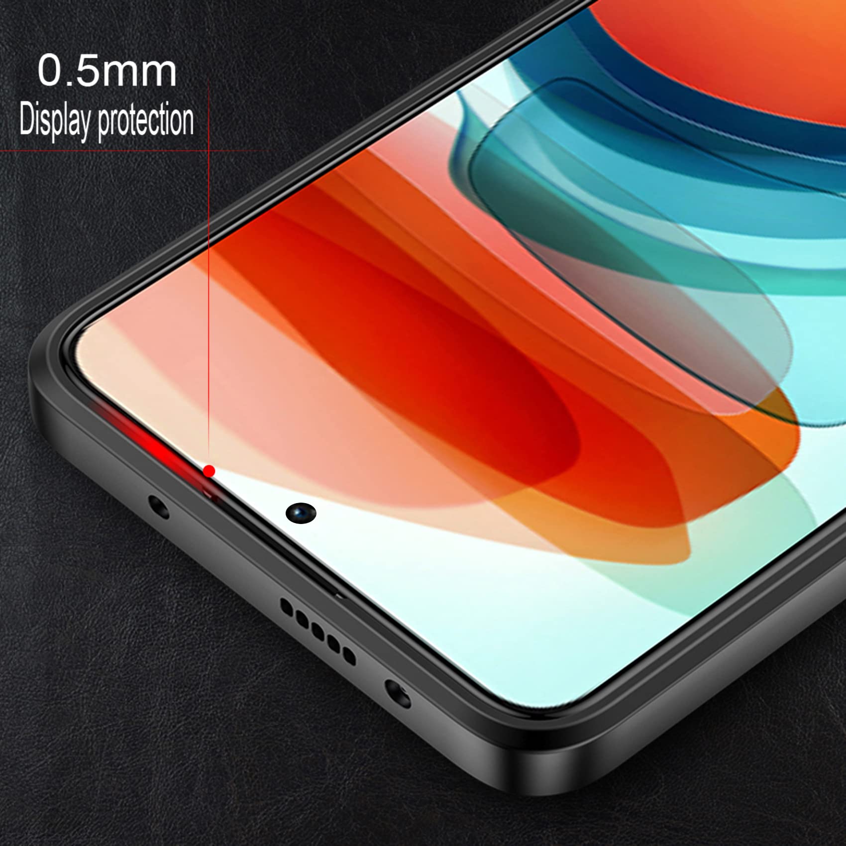 ESTH® Custodia per Xiaomi Poco F5 5G Cover in Alluminio & Silicone [Design Meccanica Durevole] Protezione da Cadute e Urti, Cover per Xiaomi Poco F5 5G, Nero