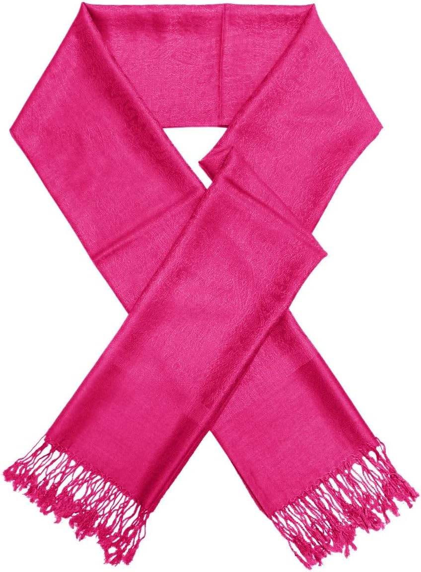 Glory Max Large Two Tones Vintage Paisley Jacquard Pashmina Shawl Wrap Scarf for Women - Image 2